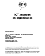 ICT, mensen en organisaties Samenvatting 
