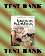 Maternity and Pediatric Nursing 3rd Edition Ricci, Kyle, Carman Test Bank