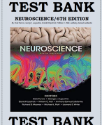 Neuroscience 6th edition by purves Test Bank