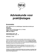 Advieskunde voor praktijkstages Samenvatting 