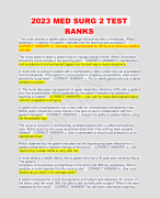 2023 MED SURG 2 TEST BANKS