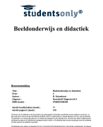 Beeldonderwijs en didactiek Samenvatting 