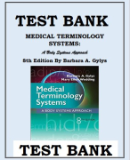 TEST BANK GOULD'S PATHOPHYSIOLOGY FOR THE HEALTH PROFESSIONS, 7TH EDITION VANMETER, HUBERT