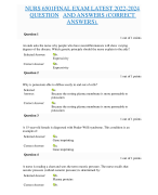 NURS6501FINALEXAM LATEST 2022-2024 QUESTION ANDANSWERS(CORRECT ANSWERS).