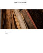Frans literatuur portfolio