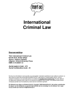 International Criminal Law Samenvatting 