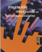 Financiele rekenkunde en beslissingscalculaties Samenvatting 