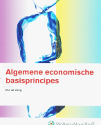 Algemene economische basisprincipes Samenvatting