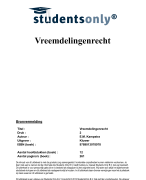 Vreemdelingenrecht Samenvatting 