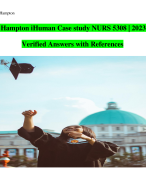 Krista Hampton iHuman Case study NURS 5308 | 2023-2024 | Verified Answers with References