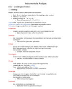 Instrumentele analyse KdG 1ste jaar Biomedische Laboratoriumtechnologie