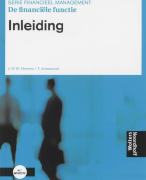 De financiele functie Inleiding Samenvatting 