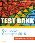 Test Bank For New Perspectives Computer Concepts 2016 Enhanced, Introductory - 19th - 2017 All Chapt