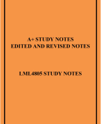 LML4805 STUDY NOTES