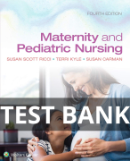 Test bank for Maternity and Pediatric Nursing 4th Edition Ricci Kyle Carman All chapters | A+ ULTIMATE GUIDE 2022