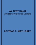ATI TEAS 7-MATH PREP-QUESTIONS WITH ANSWERS