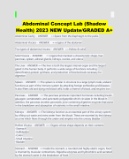 Abdominal Concept Lab (Shadow Health) 2023 NEW Update/GRADED A+ 