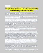 Respiratory Concept Lab (Shadow Health) 2023 NEW Update/GRADED A+ 