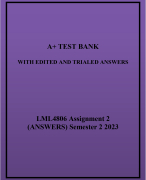 LML4806 Assignment 2 (ANSWERS) Semester 2 2023