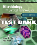 Test Bank For Microbiology for Surgical Technologists - 2nd - 2017 All Chapters