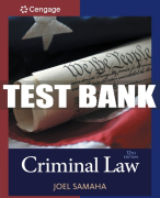Test Bank For Criminal Law - 12th - 2017 All Chapters