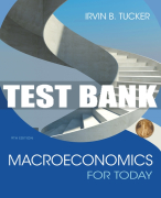 Test Bank For Macroeconomics for Today - 9th - 2017 All Chapters