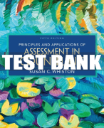 Test Bank For Principles and Applications of Assessment in Counseling - 5th - 2017 All Chapters