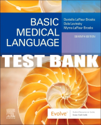 Test Bank For Basic Medical Language, 7th - 2024 All Chapters