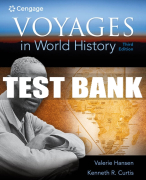 Test Bank For Voyages in World History,  Volume 2 - 3rd - 2017 All Chapters