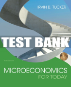 Test Bank For Microeconomics For Today - 9th - 2017 All Chapters