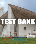 Test Bank For Gardner’s Art through the Ages: The Western Perspective, Volume I  and II - 15th - 2017 All Chapters