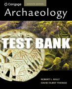 Test Bank For Archaeology - 7th - 2017 All Chapters