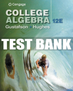 Test Bank For College Algebra - 12th - 2017 All Chapters