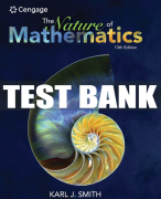 Test Bank For Nature of Mathematics - 13th - 2017 All Chapters
