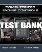 Test Bank For Computerized Engine Controls - 10th - 2017 All Chapters