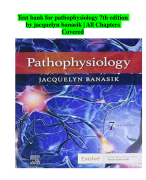 Test bank for pathophysiology 7th edition by jacquelyn banasik | All Chapters Covered
