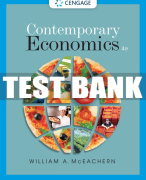 Test Bank For Contemporary Economics - 4th - 2018 All Chapters
