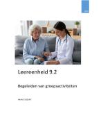 Leereenheid 9.2 begeleiden van groepsactiviteiten