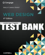 Test Bank For Web Design: Introductory - 6th - 2018 All Chapters