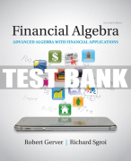Test Bank For Financial Algebra: Advanced Algebra with Financial Applications - 2nd - 2018 All Chapters