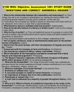 C100 WGU Objective Assessment 100+ STUDY GUIDE QUESTIONS AND CORRECT ANSWERS/A GRADED 