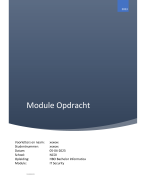 IT Security - Moduleopdracht NCOI HBO Bachelor Informatica afgerond met een 7