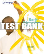 Test Bank For Early Education Curriculum: A Child’s Connection to the World - 7th - 2018 All Chapters