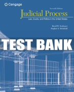 Test Bank For Judicial Process: Law, Courts, and Politics in the United States - 7th - 2017 All Chapters