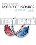 Test Bank For Microeconomics: An Intuitive Approach - 2nd - 2017 All Chapters