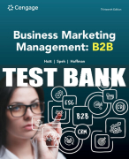 Test Bank For Business Marketing Management B2B - 13th - 2024 All Chapters