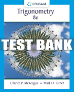 Test Bank for Trigonometry - 8th - 2017