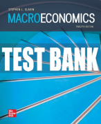 Test Bank For Macroeconomics, 12th Edition All Chapters
