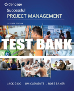 Test Bank For Successful Project Management - 7th - 2018 All Chapters