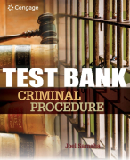 Test Bank For Criminal Procedure - 10th - 2018 All Chapters
